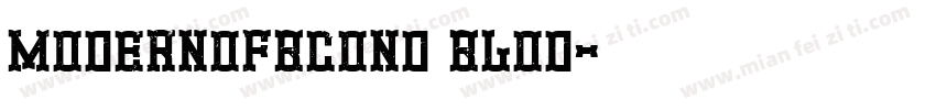 modernofbcond blod字体转换